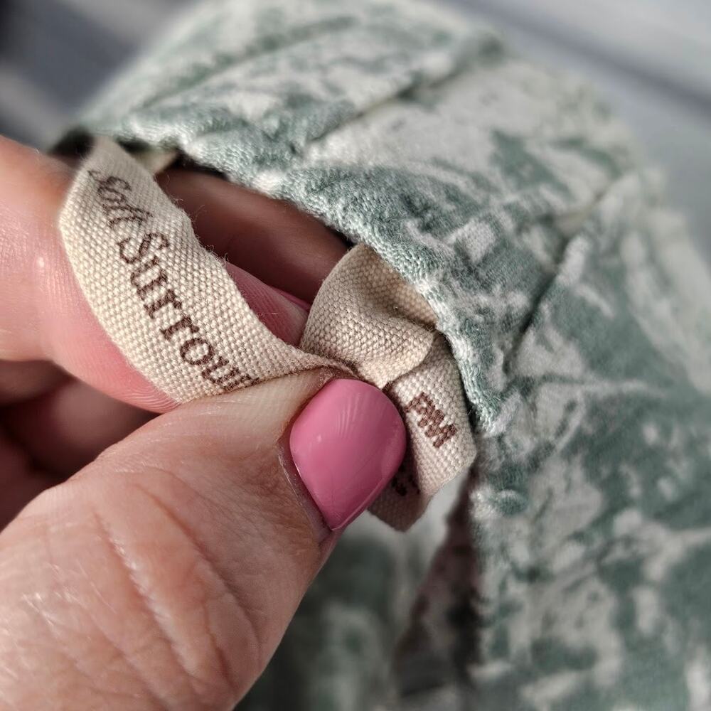 Soft Surroundings oceo crinkle gauze wide leg pants button details women's M - Picture 6 of 6